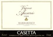 Barbaresco_Casetta_Ausario 1988